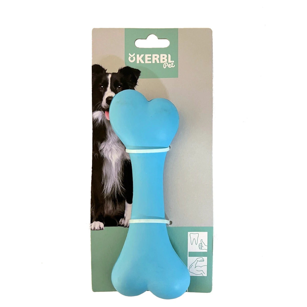 Solid Rubber Bone - 17cm