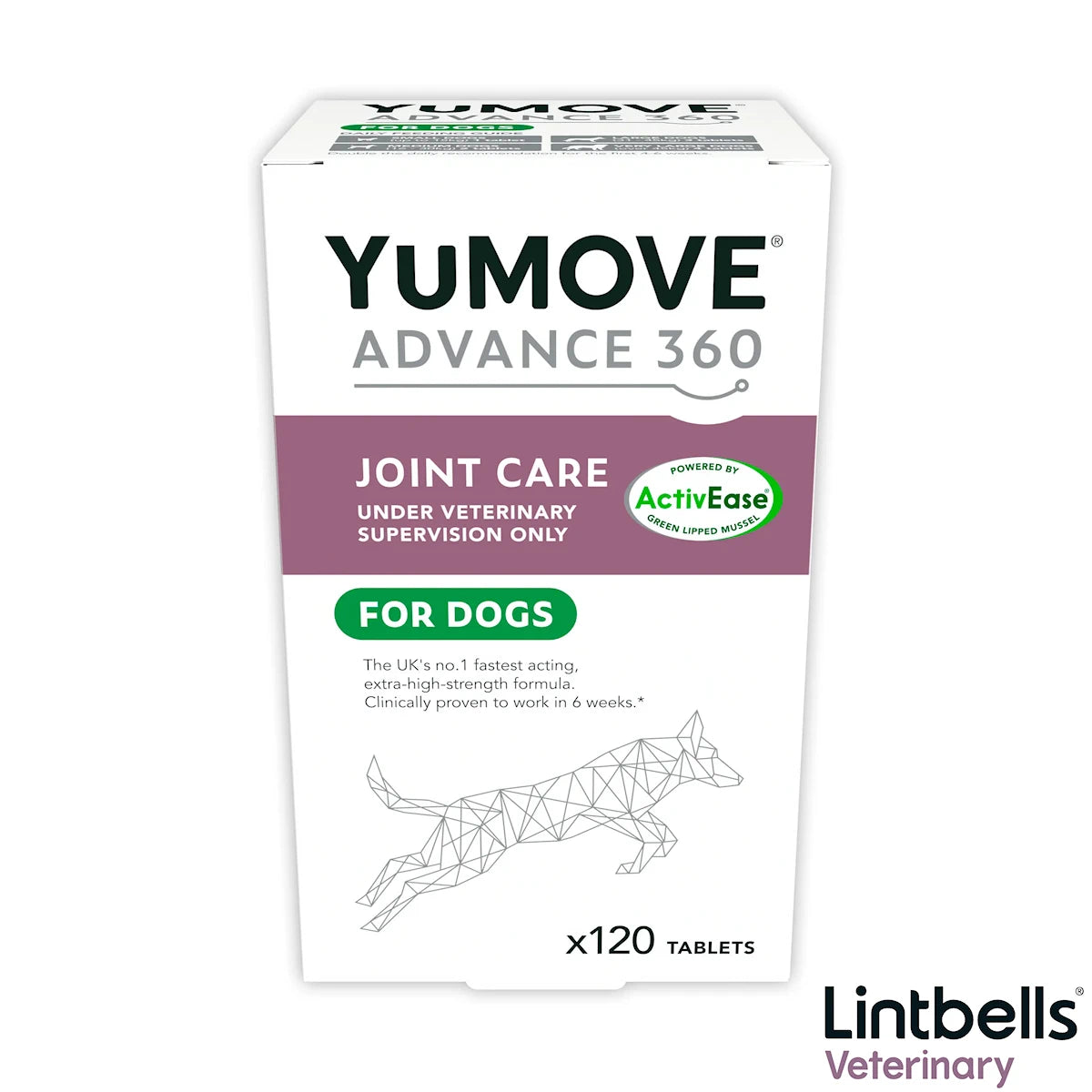 YuMOVE Advance 360 Joint Care for Dogs - 120 tablets