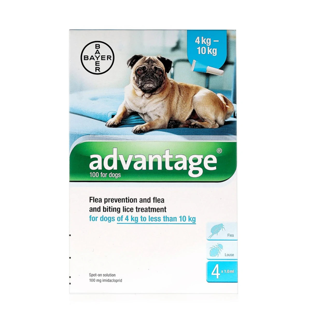 Advantage 100 flea treatment for dogs hotsell