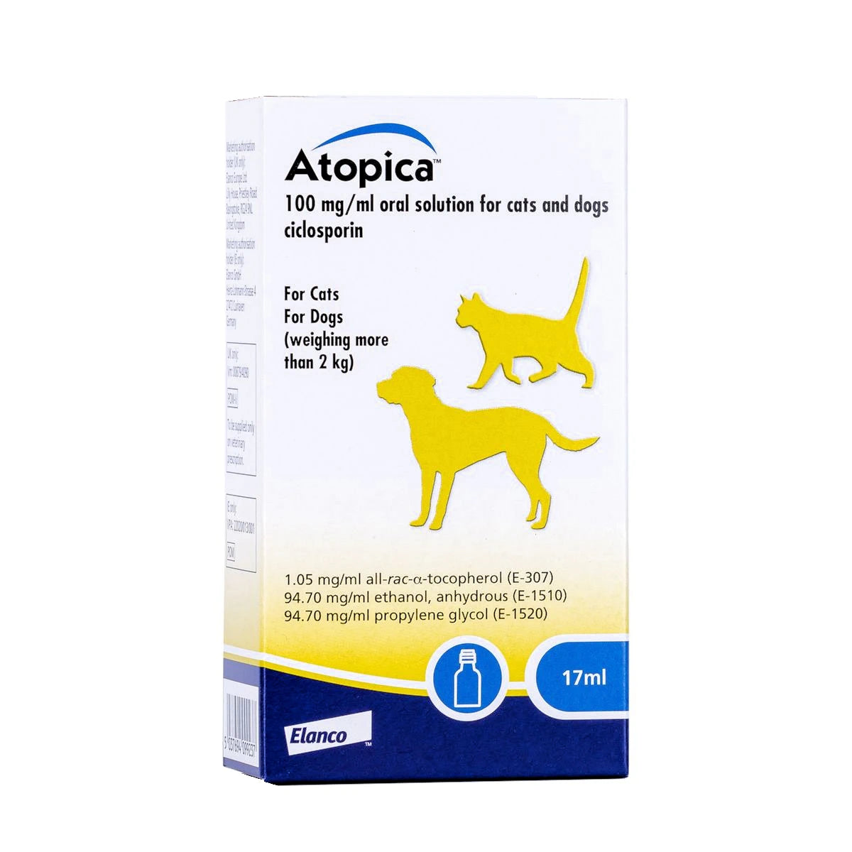 Atopica 100mg/ml Oral Solution - 5ml to 17ml