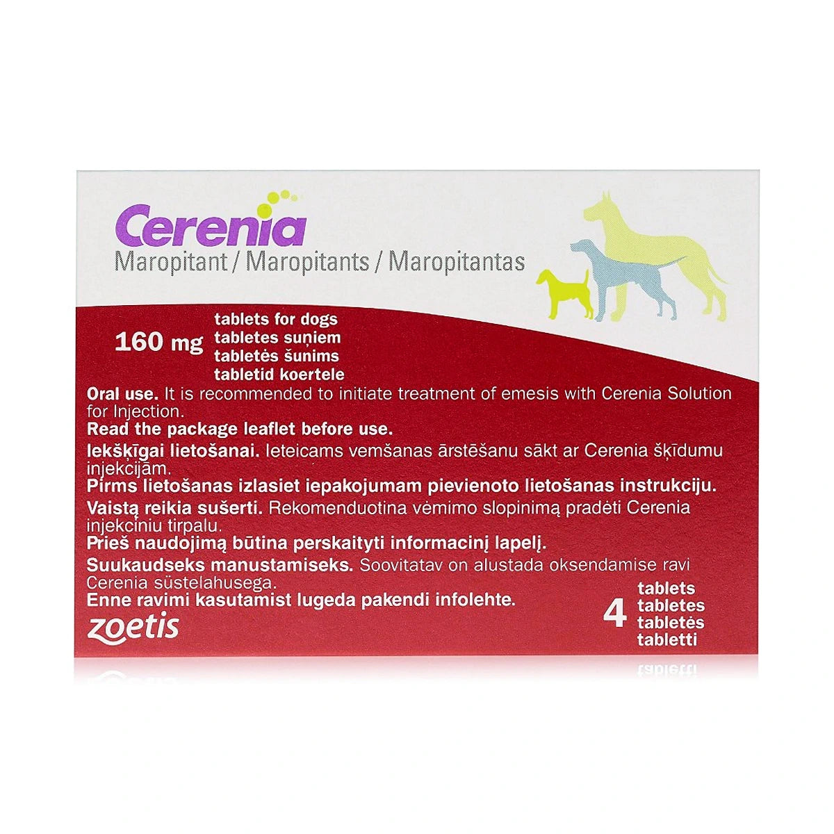 Cerenia® Tablets for Dogs 16/24/60/160mg