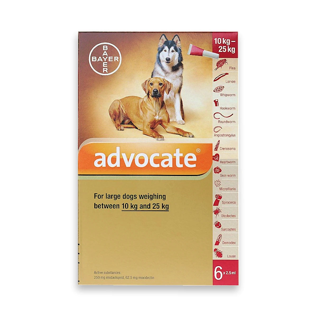 Advocate 250 Spot-On for Large Dogs 10kg-25kg