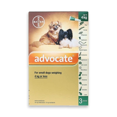 Advocate 40 Spot-On for Small Dogs up to 4kg
