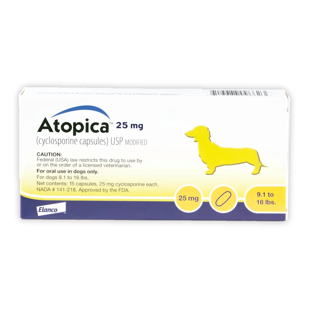 Atopica Capsules For Dogs - 100/50/25/10mg
