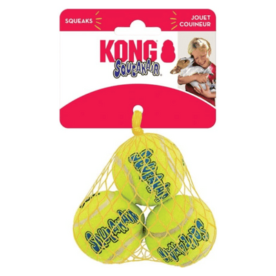 Kong Air Dog Squeaker Tennis Balls Small - Pack of 3