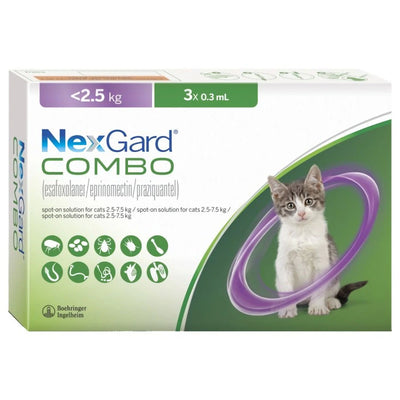NexGard® COMBO Spot-On Solution for Small Cats (up to 2.5kg)