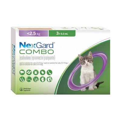 NexGard® COMBO Spot-On Solution for Small Cats (up to 2.5kg)