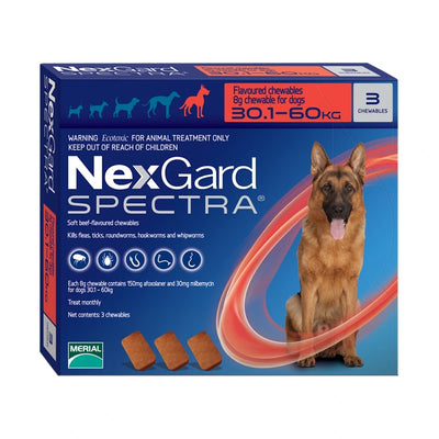NexGard SPECTRA® Chewable Tablets for Extra Large Dogs (30kg-60kg)