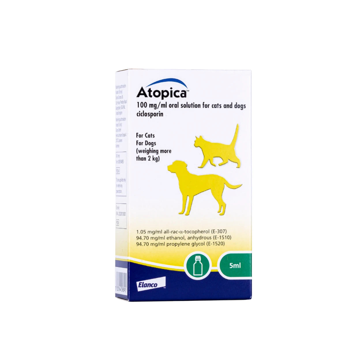 Atopica 100mg/ml Oral Solution - 5ml to 17ml