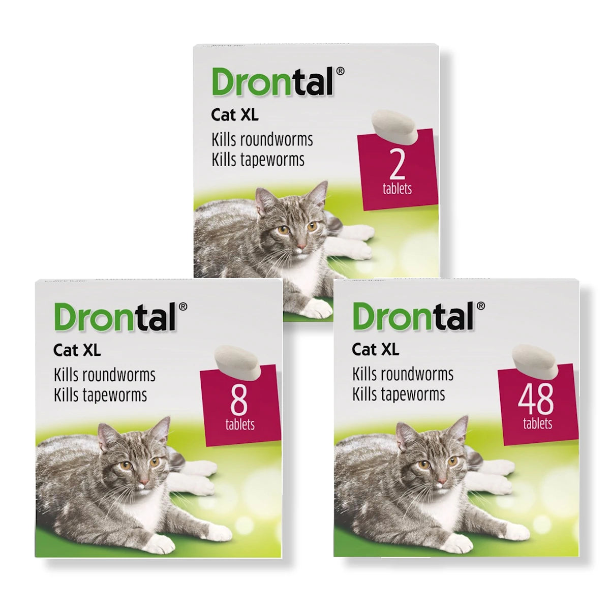 Drontal Cat XL (Over 4Kg) 345/30mg Tablets