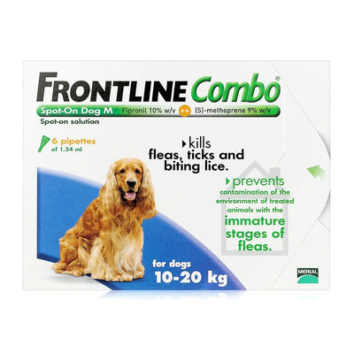 Frontline Combo Spot-On for Dogs - 6 Pipettes