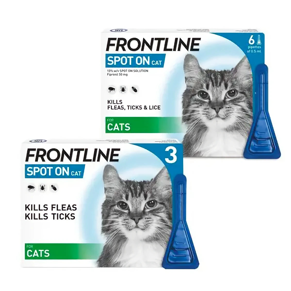 Frontline Spot-on for Cats 3 and 6 Pipettes