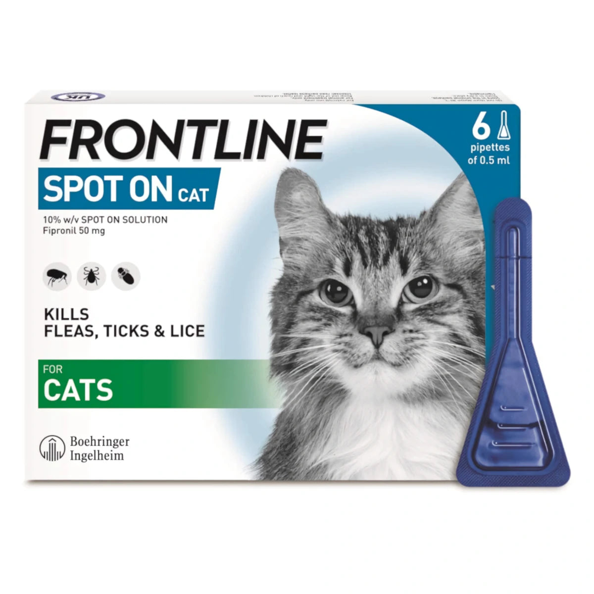 Frontline Spot-on for Cats 6 Pipettes