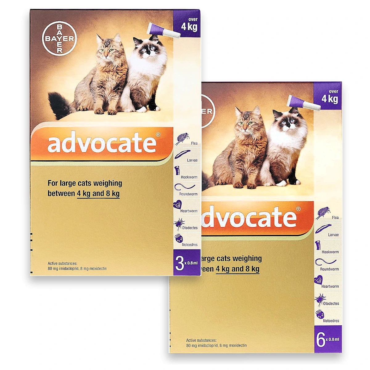 Advocate 80 Spot-On For Large Cats 4Kg to 8kg