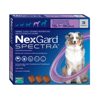 NexGard SPECTRA® Chewable Tablets for Large Dogs (15.1kg-30kg)